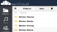 OwnCloud Bilder hochladen